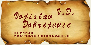 Vojislav Dobrijević vizit kartica